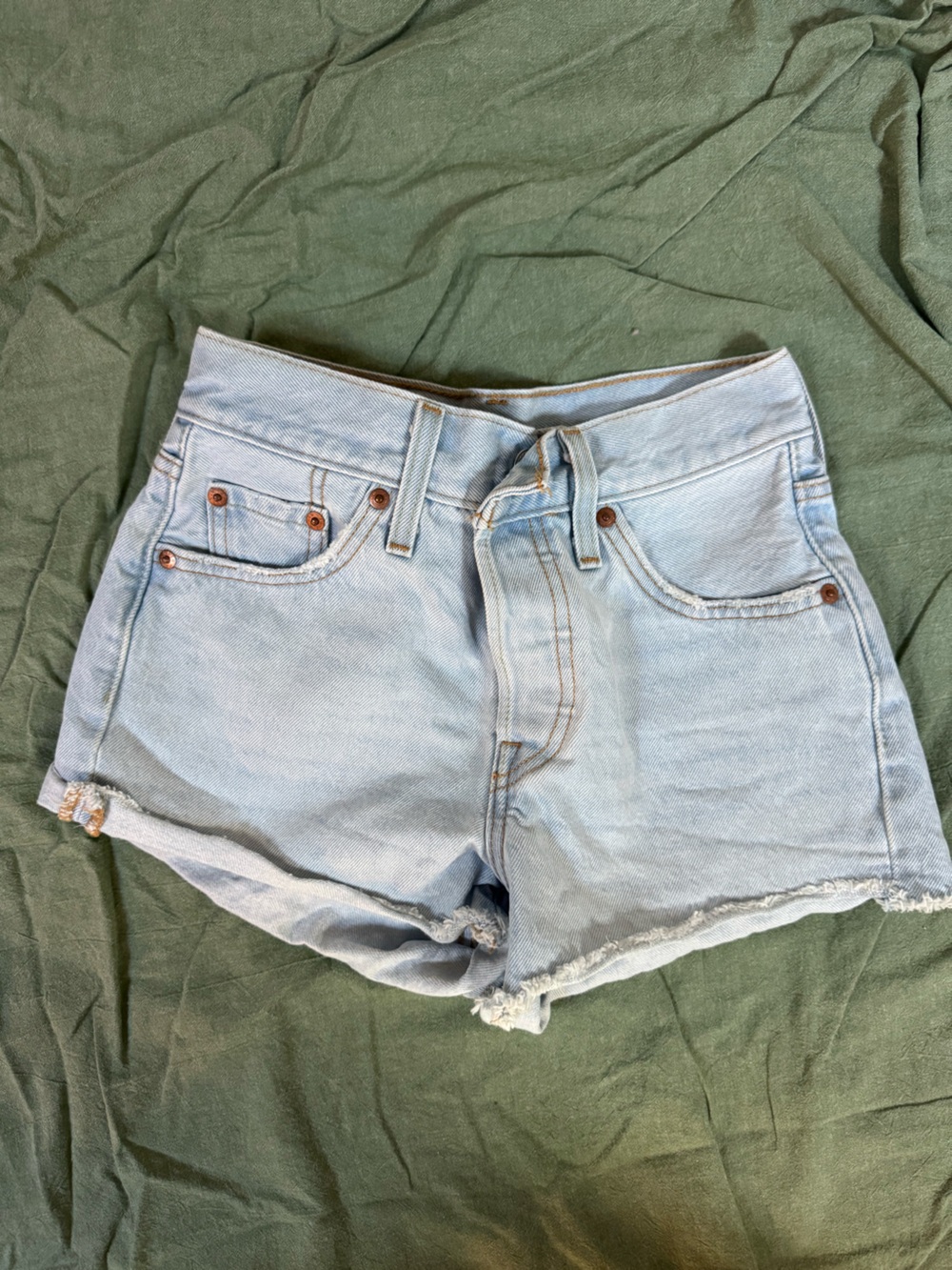 Levi’s Light Wash Denim Women's High-Rise Cutoff Shorts
